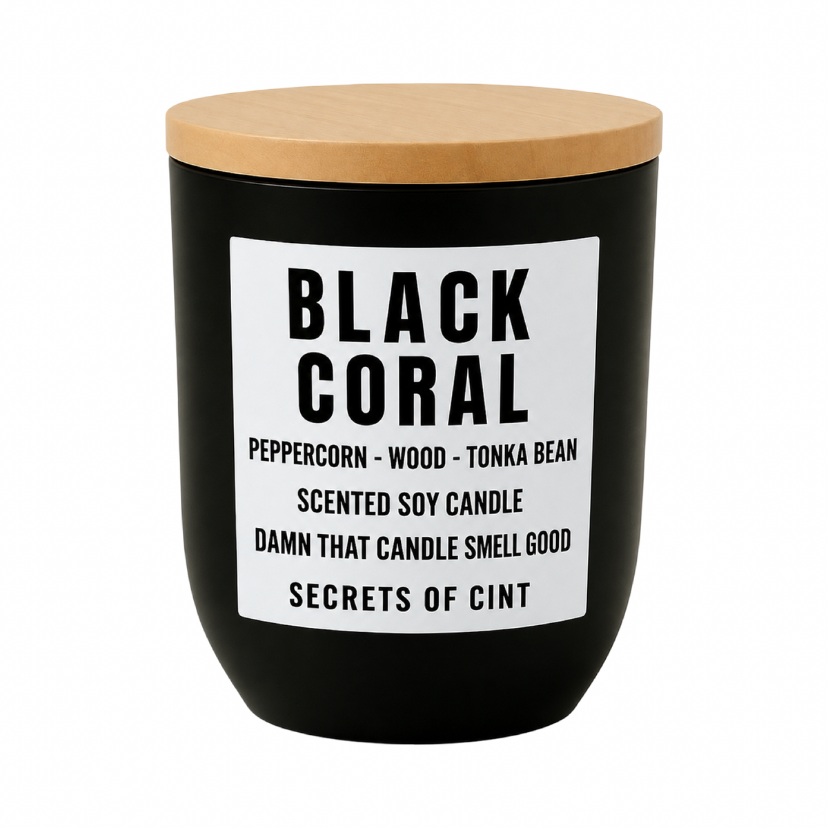 Black Coral is a bold, sophisticated scented soy candle with notes of peppercorn, warm wood, and tonka bean. Rich, smooth, and perfect for creating a cozy, luxurious atmosphere.